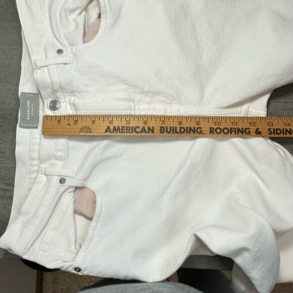 Everlane The Cheeky Jean White Crop Size 32 - Picture 11 of 13